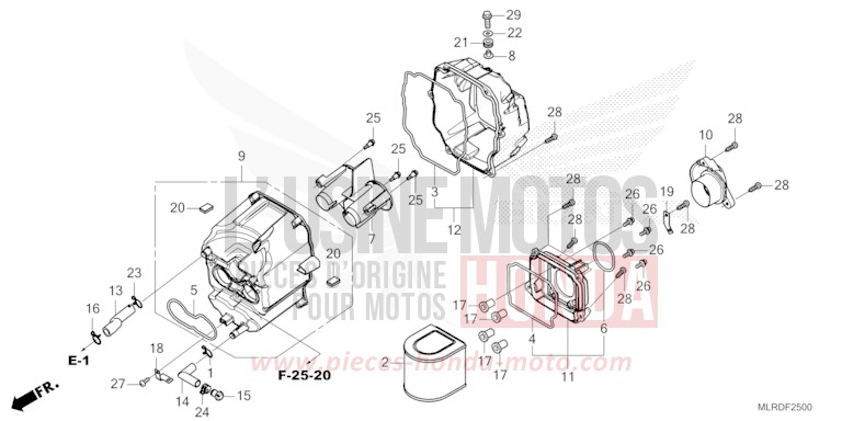 FILTRE A AIR de NX500 PEARL HORIZON WHITE (NHB61) 2024