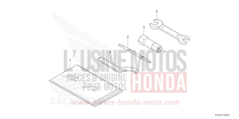 OUTIL de CBF125 NOIR (NH1) 2024