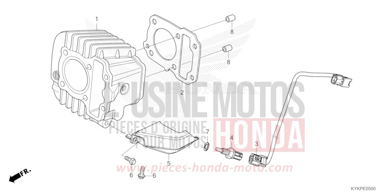 CYLINDRE de CRF110F EXTREME RED (R292) 2024