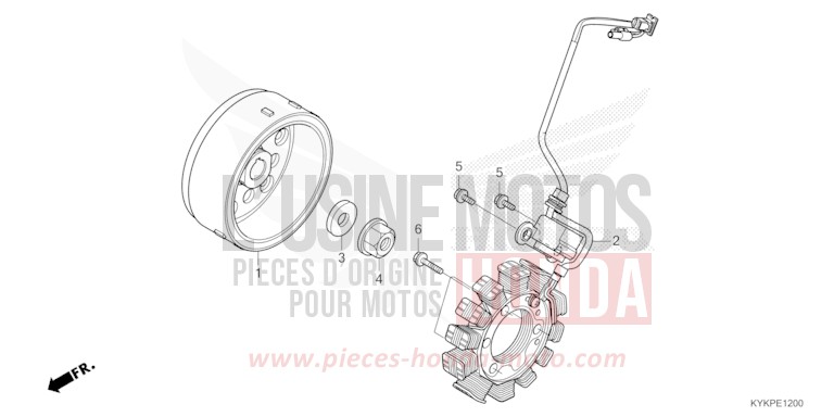 GENERATRICE de CRF110F EXTREME RED (R292) 2024