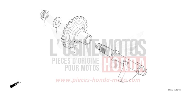 BALANCIER de CRF450R EXTREME RED (R292) 2024
