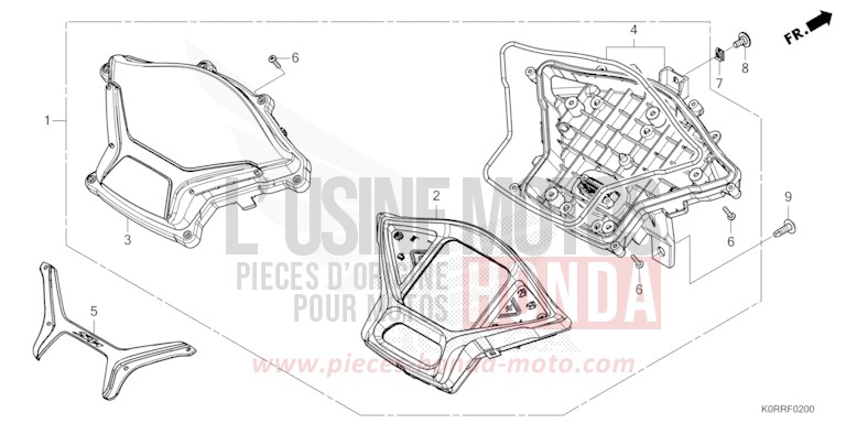 COMPTEUR de SH125 MAT PEARL COOL WHITE (NHB44) 2024