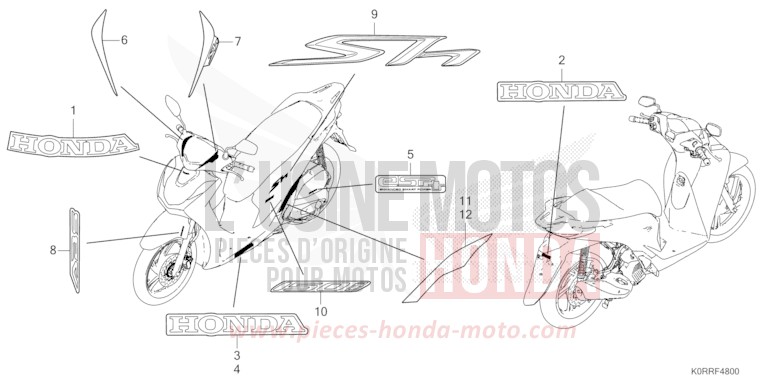MARQUE de SH125 MAT PEARL COOL WHITE (NHB44) 2024