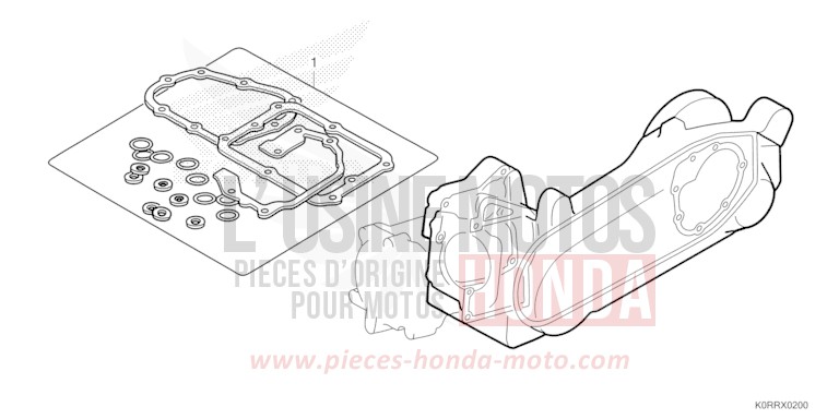 TROUSSE DE JOINT B de SH125 MAT PEARL PACIFIC BLUE (PB397) 2024
