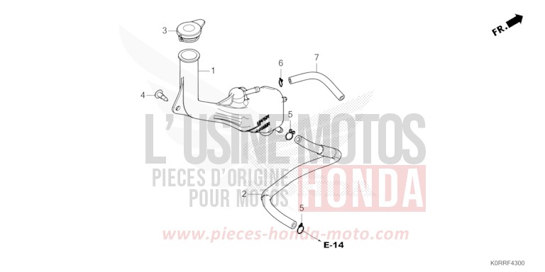 RESERVOIR DE RESERVE de SH125 MAT PEARL PACIFIC BLUE (PB397) 2024