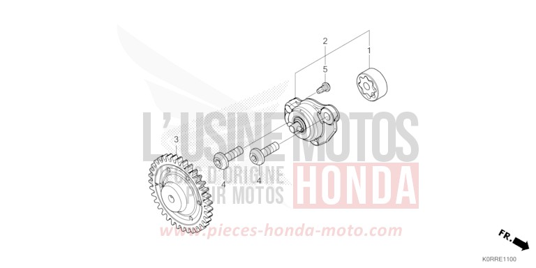 POMPE A HUILE de SH125 PEARL FALCON GRAY (NHC61) 2024