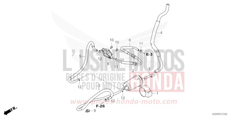 CUVETTE de SH125 PEARL FALCON GRAY (NHC61) 2024