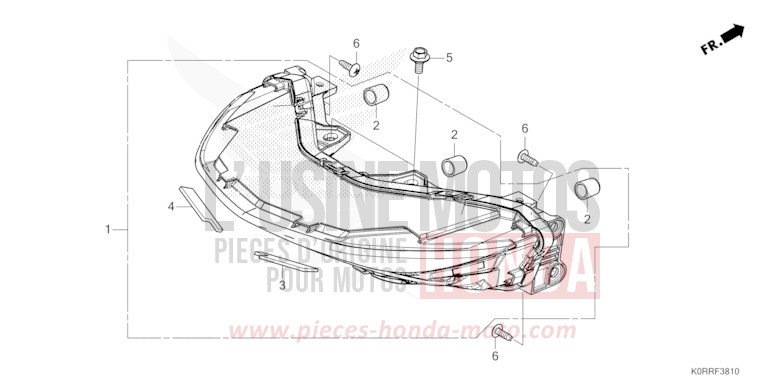FEUX COMBINES ARRIERE de SH125 PEARL NIGHTSTAR BLACK (NHA84) 2024
