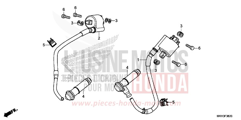 BOBINE D'ALLUMAGE de X-ADV PEARL GLARE WHITE (NHB53) de 2017