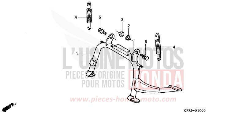 BEQUILLE de SH150 NOIR (NH1) 2001