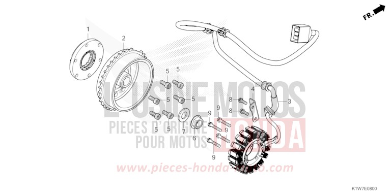 GENERATRICE de SH350i MAT RUTHENIUM SILVER METALLIC (NHB88) 2023