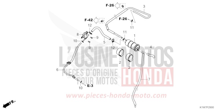 CUVETTE de SH350i MAT RUTHENIUM SILVER METALLIC (NHB88) 2023