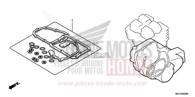 TROUSSE DE JOINT B de X-ADV DEGITAL SILVER METALLIC (NHA30) de 2017