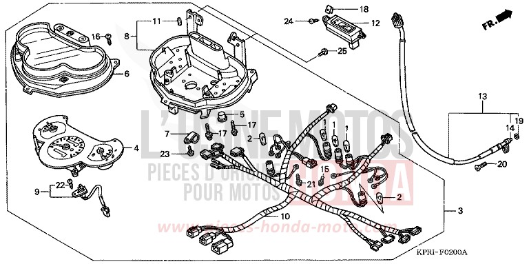 COMPTEUR de SH150 PEARL MONTANA BLUE (PB351) 2004