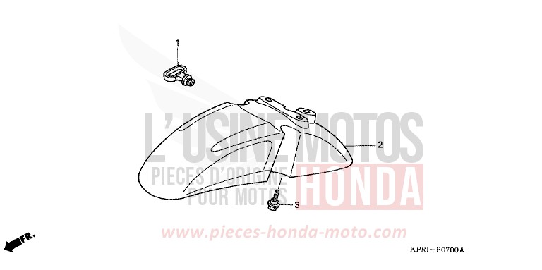 AILE AVANT de SH150 PEARL MONTANA BLUE (PB351) 2004