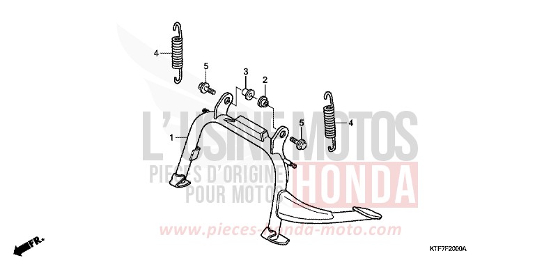 BEQUILLE de SH150 CYNOS GRAY METALLIC (NH400) 2005