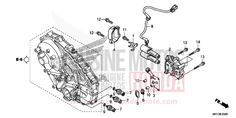 SOLENOIDE LINEAIRE de X-ADV MAT BULLET SILVER (NH389) de 2017
