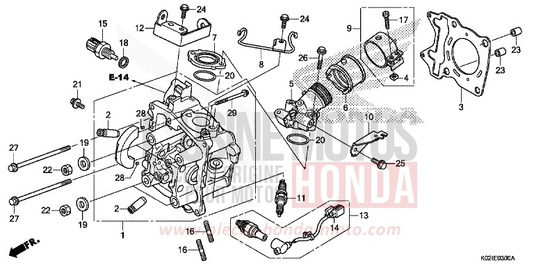 CULASSE de SH150 M00NDUST SILVER METALLIC (NHB29) 2016