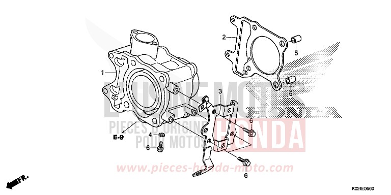CYLINDRE de SH150 M00NDUST SILVER METALLIC (NHB29) 2016