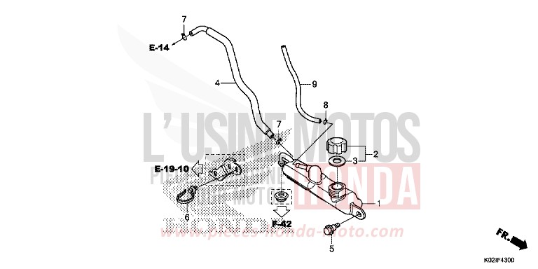 RESERVOIR DE RESERVE de SH150 PEARL NIGHTSTAR BLACK (NHA84) 2016