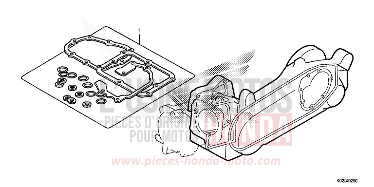 TROUSSE DE JOINT B de SH150 PEARL SIENA RED (R320) 2016