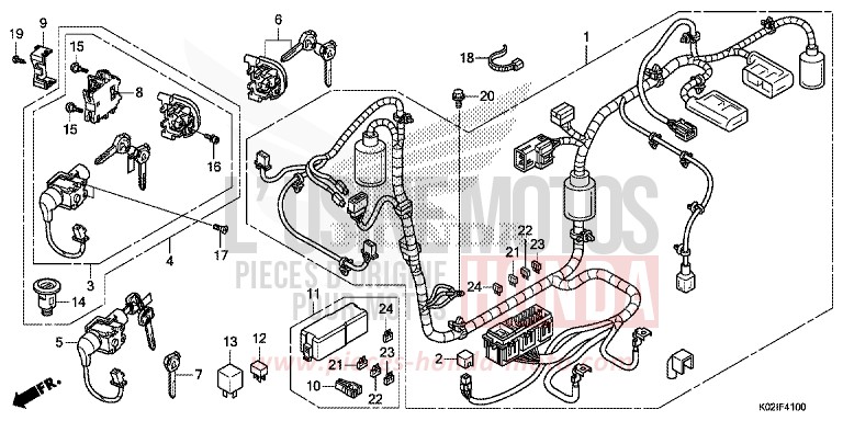 FAISCEAU DES FILS de SH150 PEARL SIENA RED (R320) de 2016