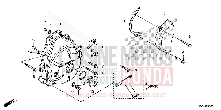 COUVERCLE DE GENERATEUR C.A. de X-ADV GRAND PRIX RED (R380) de 2018