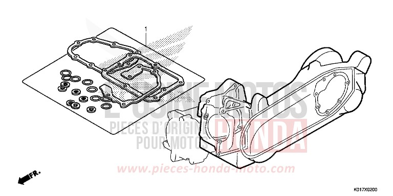 TROUSSE DE JOINT B de SH150i PEARL SIENA RED (R320) 2013