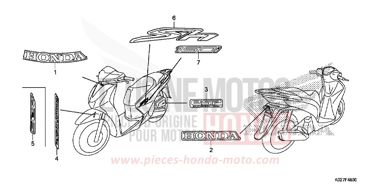 MARQUE de SH150i PEARL COOL WHITE (NHA16) 2014