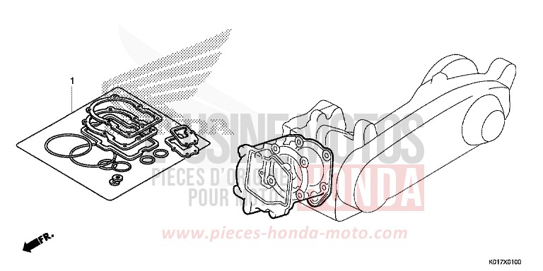 TROUSSE DE JOINT A de SH150i PEARL SIENA RED (R320) 2013