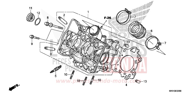 CULASSE de X-ADV GRAND PRIX RED (R380) de 2018