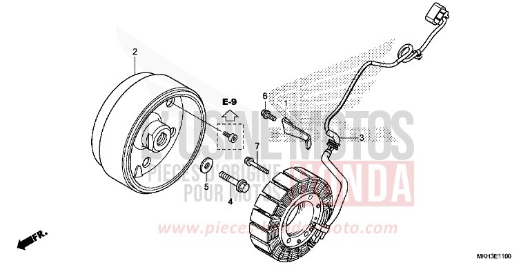 GENERATRICE de X-ADV GRAND PRIX RED (R380) de 2018