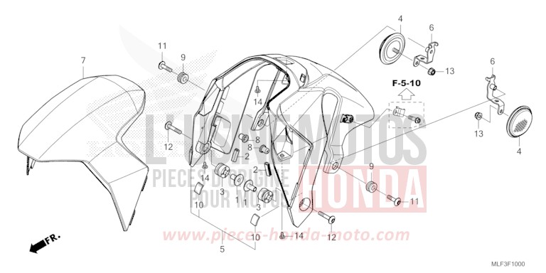AILE AVANT de NT1100 MAT JEANS BLUE METALLIC (PB417) 2024