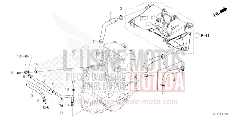 FLEXIBLE DE RADIATEUR/TUYAU D'EAU de NT1100  de 2024