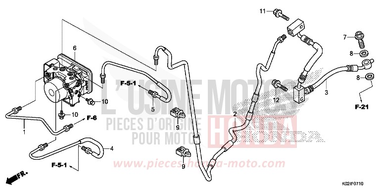 MODULATEUR ABS de SH150AD PEARL COOL WHITE (NHA16) 2016