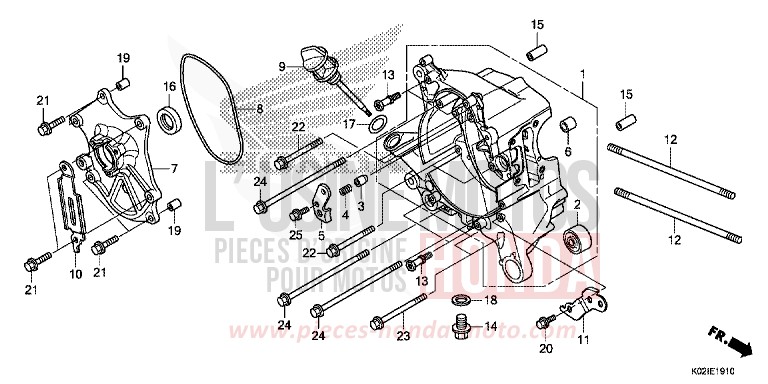 CARTER VILEBREQUIN DROIT de SH150AD PEARL NIGHTSTAR BLACK (NHA84) de 2016