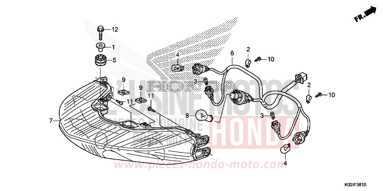 FEUX COMBINES ARRIERE de SH150AD PEARL NIGHTSTAR BLACK (NHA84) de 2016