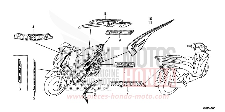 MARQUE/RAYURE de SH150AD PEARL NIGHTSTAR BLACK (NHA84) de 2016