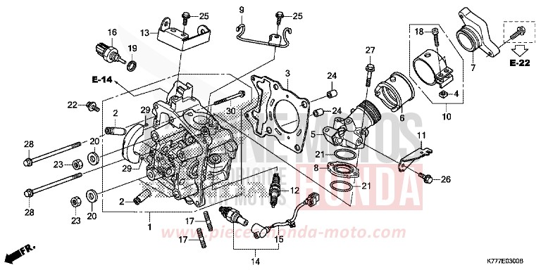 CULASSE de SH150AD PEARL COOL WHITE (NHA16) de 2019
