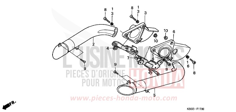 CONDUIT D'AIR de NSR125R SPARKLING RED (R127) 2001