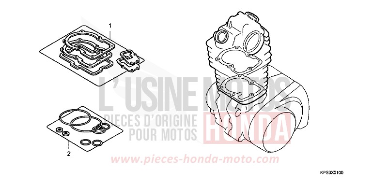 TROUSSE DE JOINT A de CRF230F EXTREME RED (R292) 2009