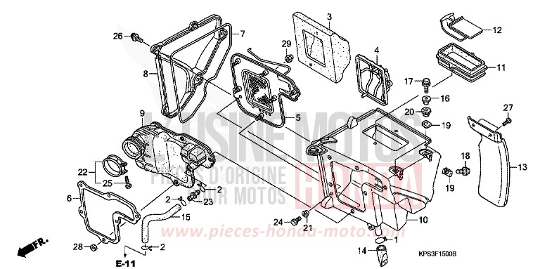 FILTRE A AIR de CRF230F EXTREME RED (R292) 2009