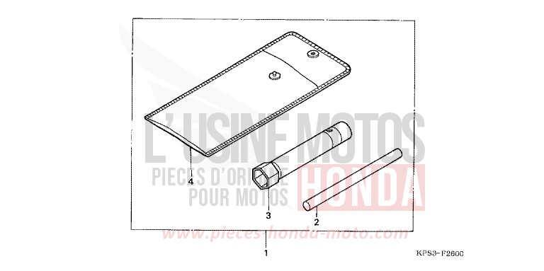 OUTILS de CRF230F EXTREME RED (R292) 2009