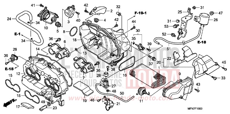 FILTRE A AIR de CB1000R PEARL COOL WHITE (NHA16) 2011