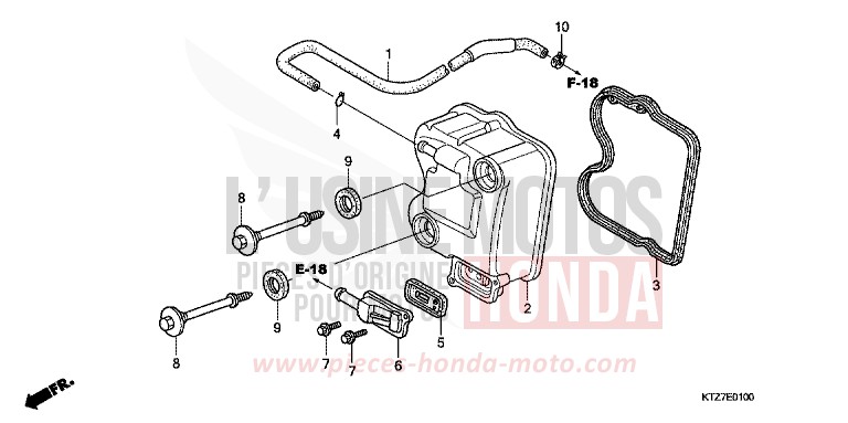 COUVERCLE DE CULASSE de PS125i PEARL SIENA RED (R320) 2008