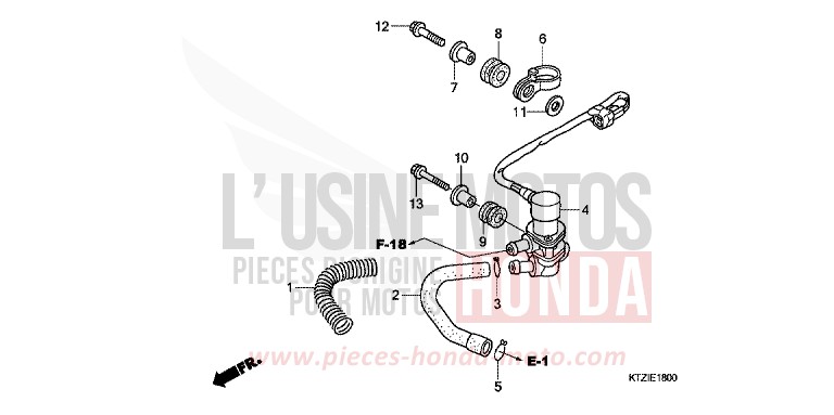 VALVE SOLENOIDE de PS125i PEARL COOL WHITE (NHA16) 2010