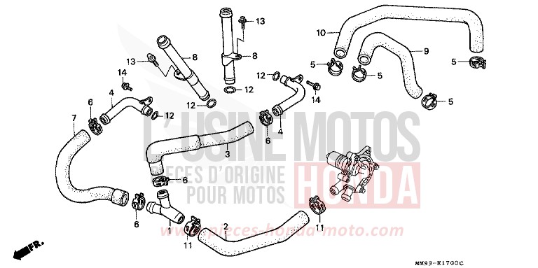 TUYAU D'EAU de Transalp CANDY TAHITIAN BLUE (PB215H) de 1992