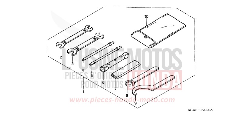OUTILS de CG125 FORCE SILVER METALLIC (NH411) 2004