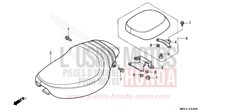 SIEGE de VF750C PR140 (PR140) de 1993