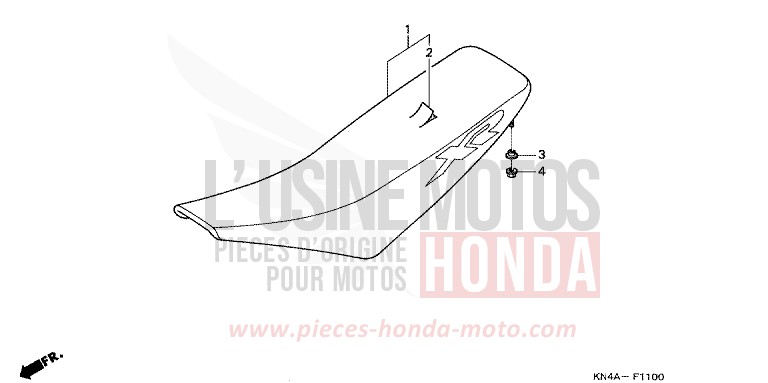 SIEGE de XR100R FIGHTING RED (R134) de 2001
